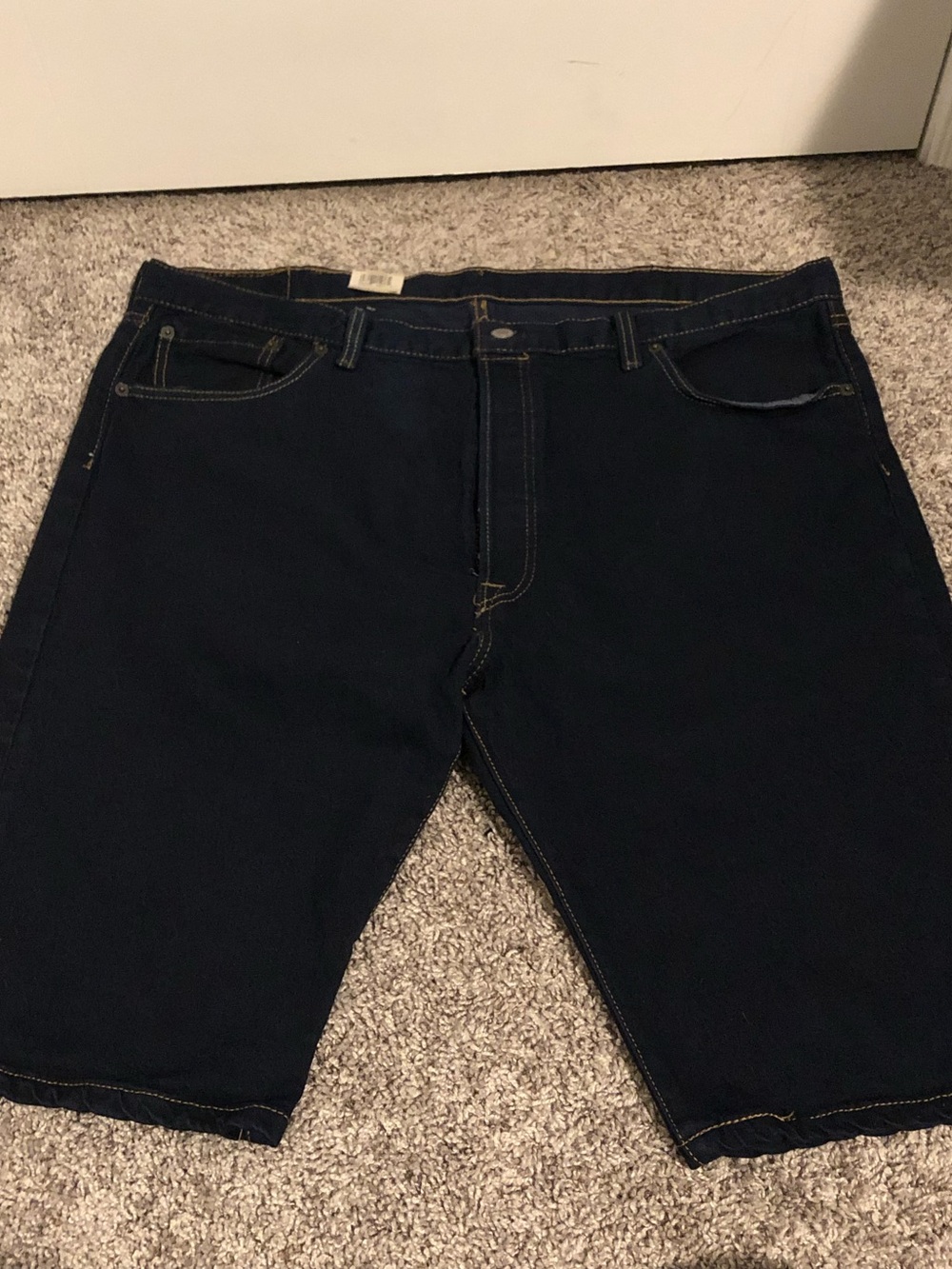 Levi's Indigo Denim Cut-Off Shorts
